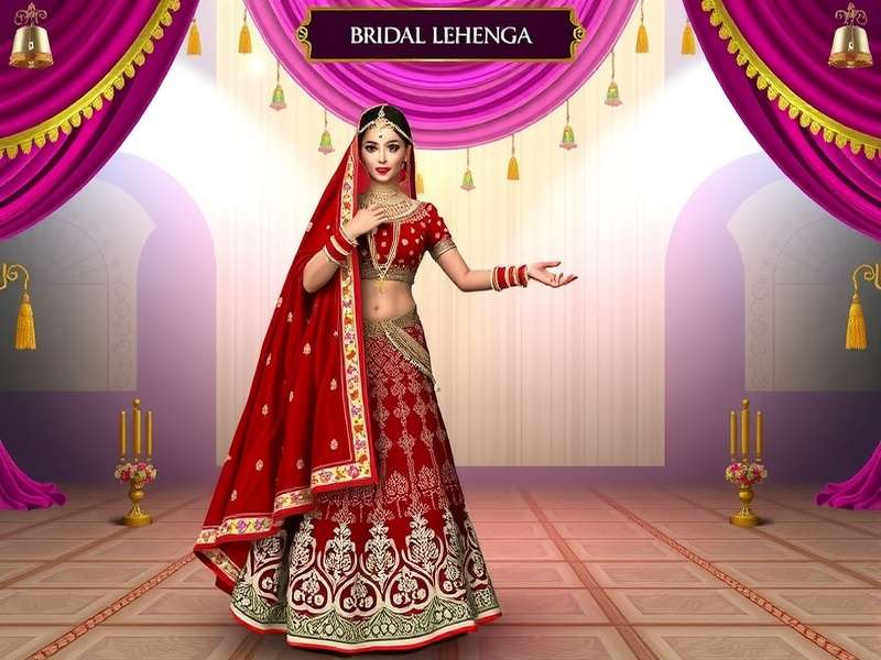 Bridal Lehenga Creator Game Interface Bridal Lehenga Creator Game Screenshot